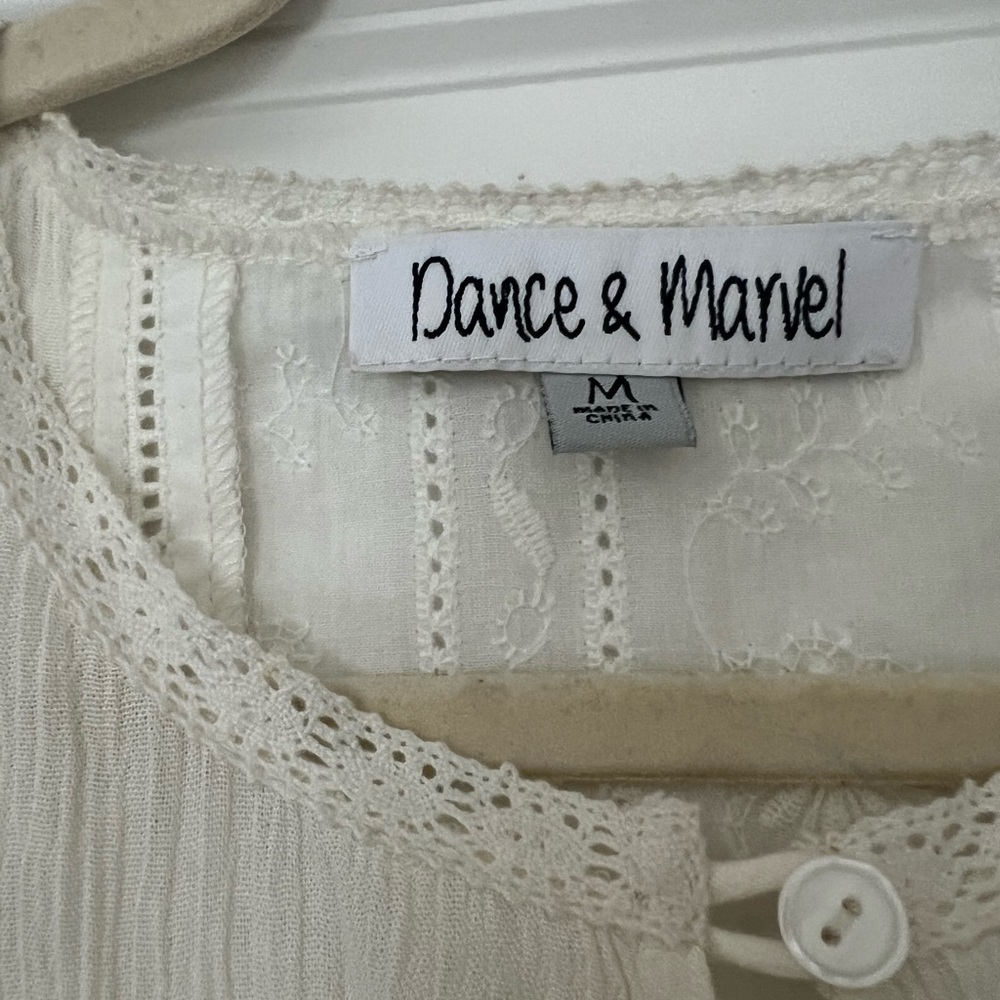 Dance & Marvel Cream Lace-Trim Maxi Dress - Picture 7 of 8